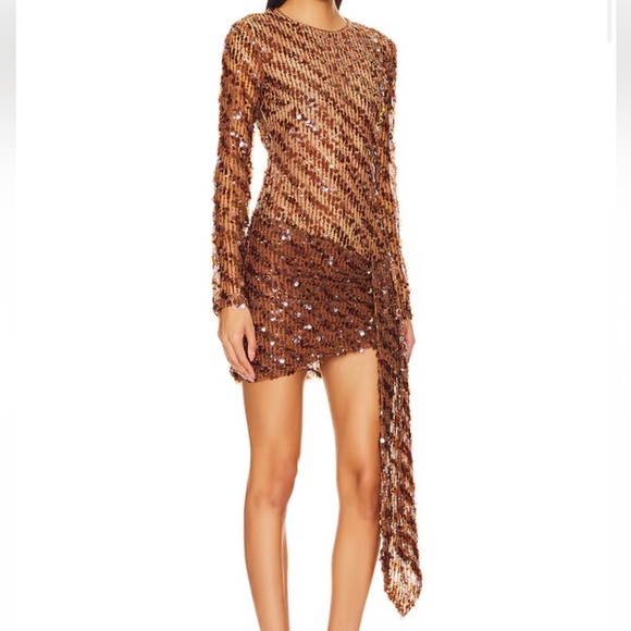 Camila coelho cataleya dress in caramel - Picture 2 of 6